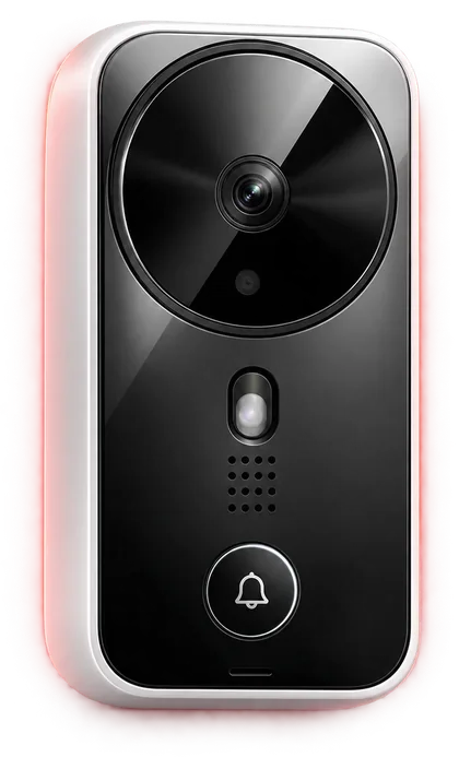 Video door intercom with camera and call button